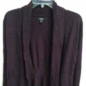 Apt 9 marled wine cardigan petite small